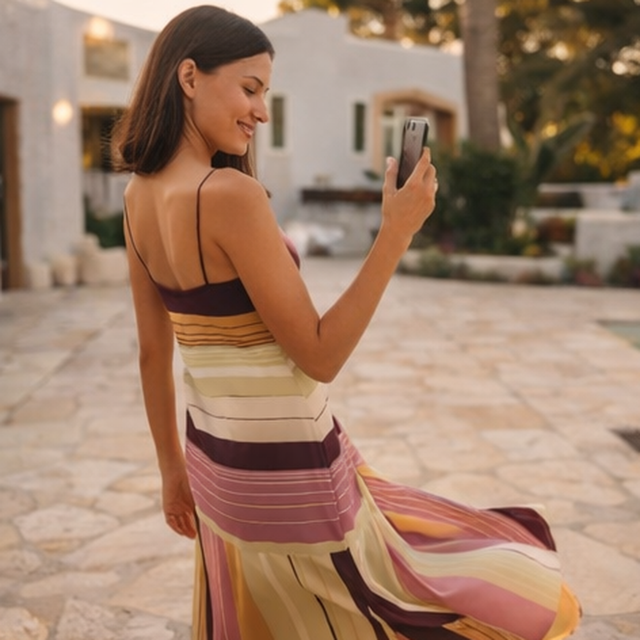 Elegantes Gestreiftes Sommerkleid 💕