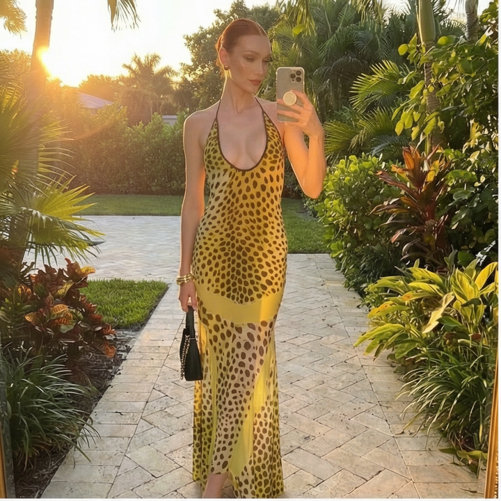 Leopard Cutout Dress 🤍