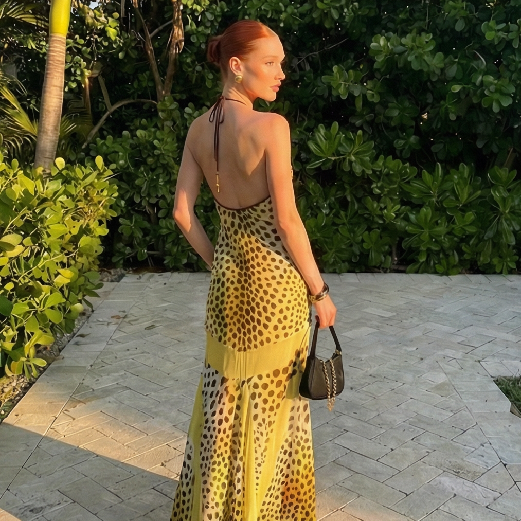 Leopard Cutout Dress 🤍