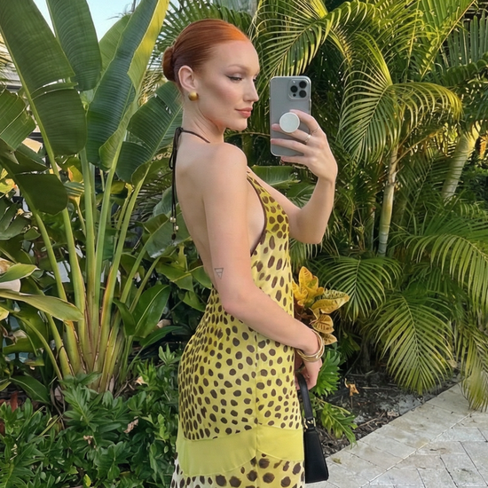 Leopard Cutout Dress 🤍