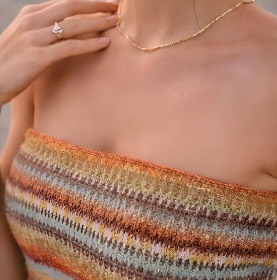 Boho Summer Knit Top 💕